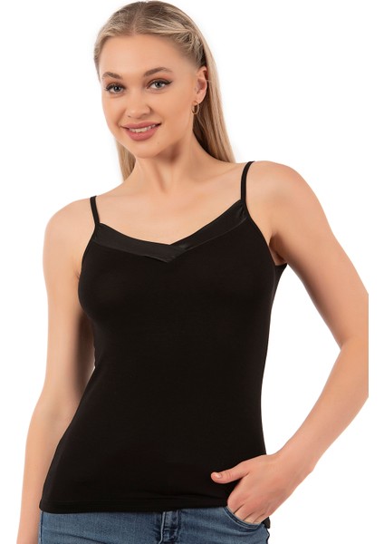 Özkan 2040 5'li Paket Kadın Viskon Saten Yaka Esnek Rahat Yumuşak Ince Askılı Atlet fiyatları