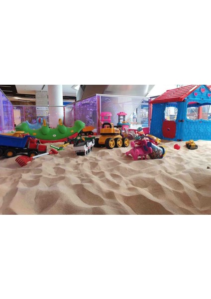 Oyun Beceri Eğlence Kumu Dekor Süsleme Silis Kumu 5,2 kg 1 Adet Küçük Dino Hediyeli