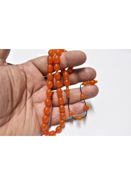 Sıkma Kehribar Tesbih Beyzi Kesim 8*11 mm (KHR-13016) fırsatları