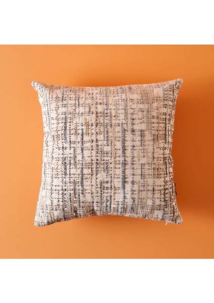 Mavi-Beyaz 43x43 cm Şık Kırlent, Ev Dekorasyonu ve Konfor için, Pamuklu