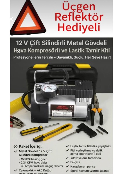 Mini Hava Kompresörü Tek Silindirli (Plastik Çantalı)