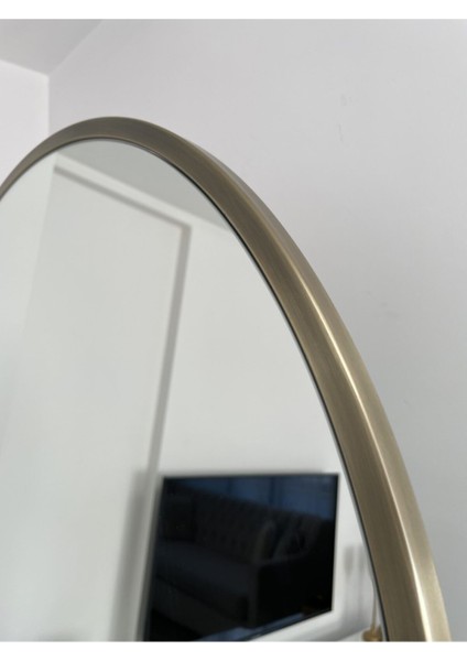 Çerçeveli Ayaklı Oval Boy Aynası, Çok Renkli, 180x70 cm, Metal Materyal modelleri