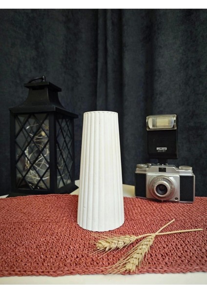 Şık Bohem Tarz Vazo, Ev Dekoru Saksı, Sağlam ve Dekoratif Tasarım, Beyaz modelleri