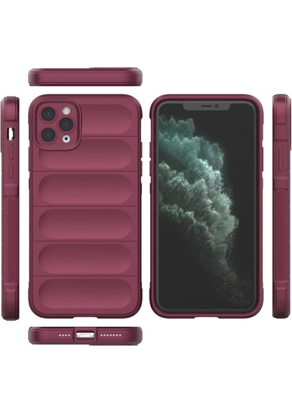 Iphone 11 Pro Kılıf Optimum Silikon - Bordo Drstr modelleri