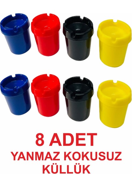 Kokusuz Renkli Küllük 8 Li Drstr