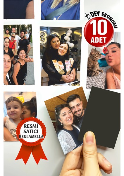 Kişiye Özel Fotoğraflı Resimli Buzdolabı Magneti 8x6 CM 5464163552 Foto Gönderimi