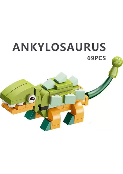 Bricks LEGO Dinozor 04 Ankylosaurus 69 Parça (SM2550-4)
