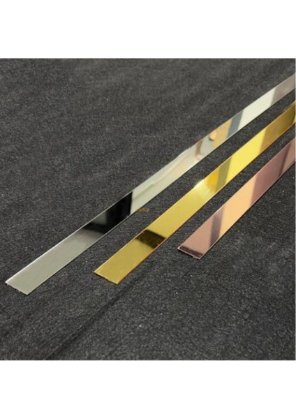 Kendinden Yapışkanlı Pleksi Ayna 4cm x 240cm Gümüş Renk