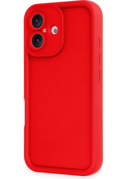 Iphone 16 Kılıf Viera Silikon - Kırmızı Drstr