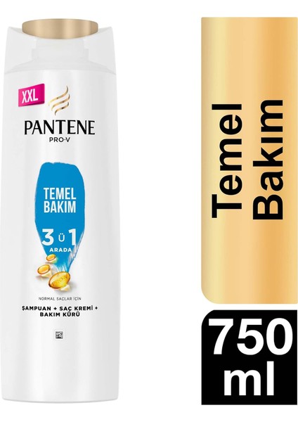 3'ü 1 Arada Kepeğe Karşı Etkili Şampuan 750 ml