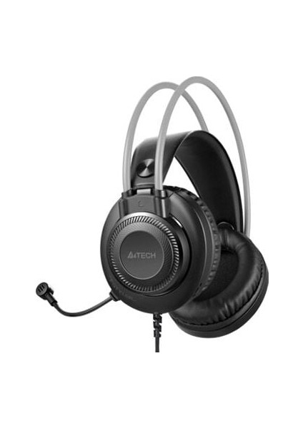 A4 Tech FH-200U Siyah Gri Mikrofonlu Kulaklık USB