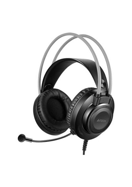 A4 Tech FH-200U Siyah Gri Mikrofonlu Kulaklık USB