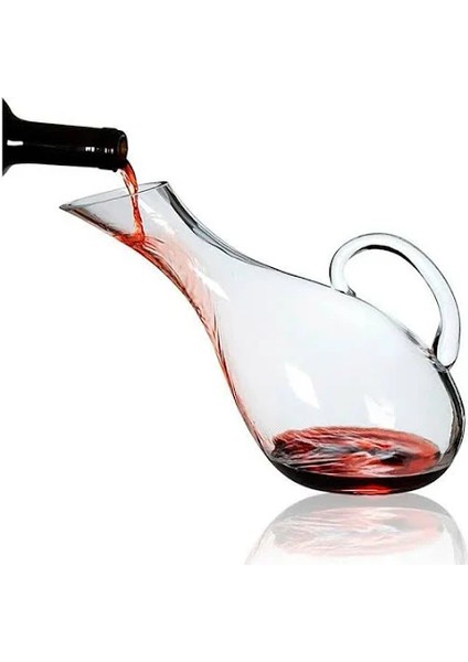 Vino Yatık Eğik Şarap Karafı