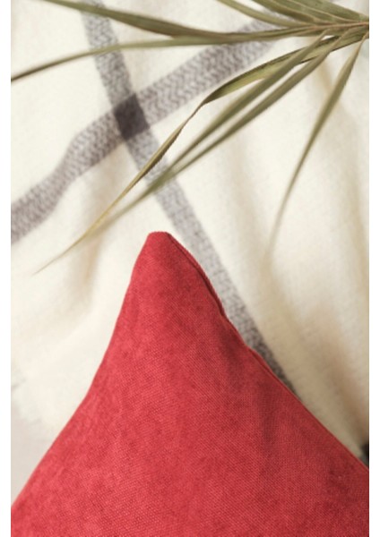 Bordo süet kırlent kılıfı, şık ve sade tasarım, panoramik görünüm, tek parça modelleri