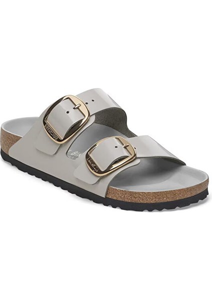Arizona Big Buckle Nl High Shine Kadın Terliği 1029391-20317 Gri modelleri