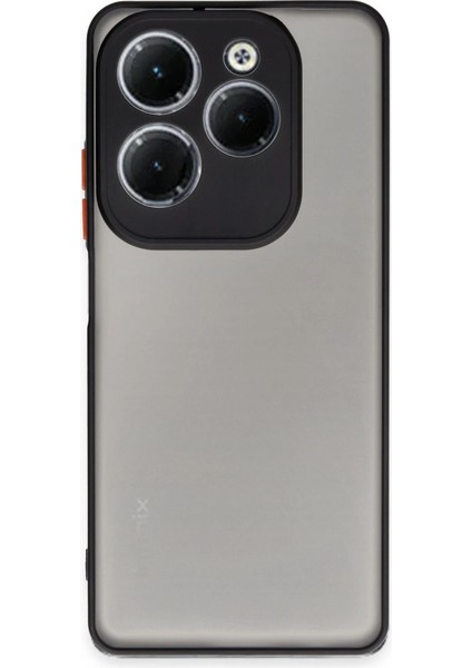 Infinix Hot 40 Pro Kılıf Montreal Silikon Kapak - Siyah Drstr