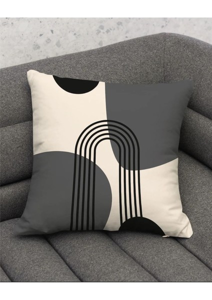 Gri krem kadife baskılı 4'lü kırlent yastık kılıfı seti fiyatları