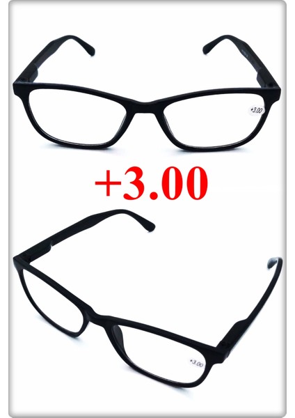 Unisex Kitap Okuma ve Bilgisayar Gözlüğü & Yakın Gözlüğü (+3.00) 1 Adet