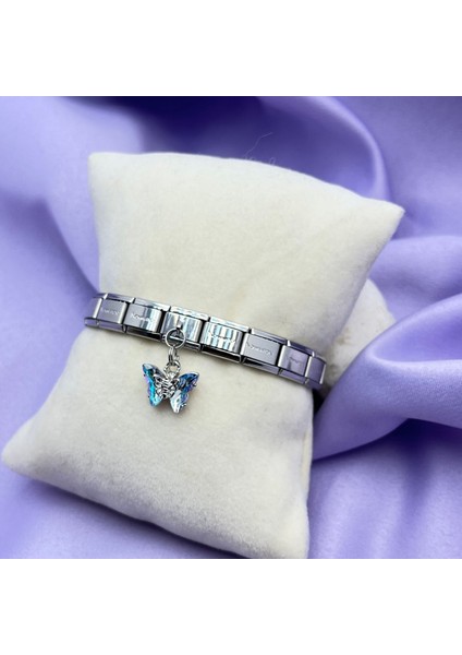 Çelik Italyan Charm Bileklik