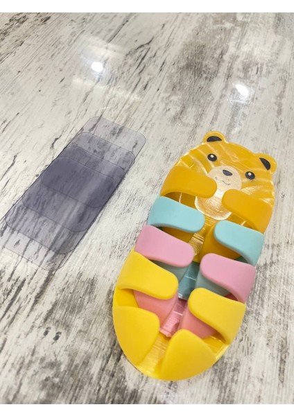 4 Adet Yapışkanlı Kablo Tutucu, Diş Fırçalık , Unisex Renkler
