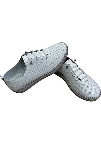 Hakiki Deri Ortopedik Casual Spor Model Günlük Kadın Babet Ayakkabı