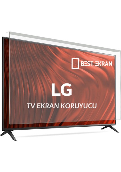 Lg 75QNED86A6A Tv Ekran Koruyucu - Lg 75" Inç 191 Ekran Qned Kırılmaz Smart LED Tv Koruyucu