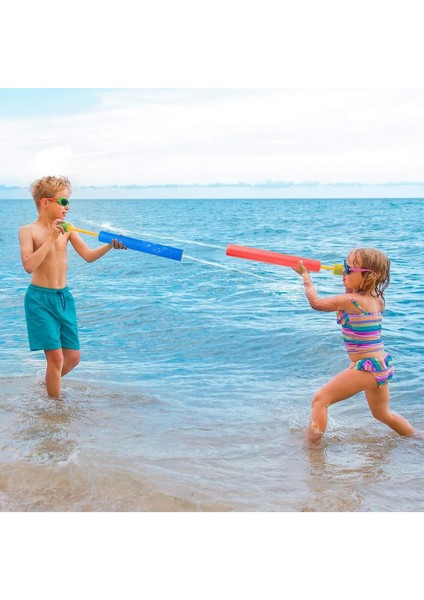 Renkli büyük boy su tabancası, eğlenceli pompalı su oyuncağı, 4+ yaş fırsatları