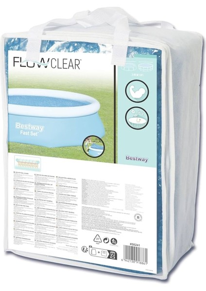 Havuz Isısını Koruyan Solar Cover 305 cm Çapındaki Havuzlar Için 58061