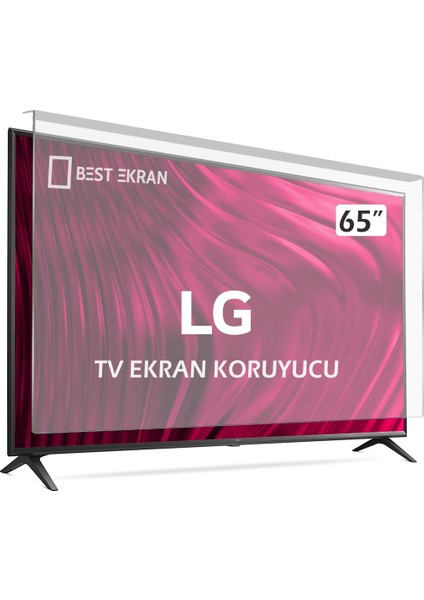 Lg 65QNED86A6A Tv Ekran Koruyucu - Lg 65" Inç Qned Kırılmaz Ekran Koruyucu