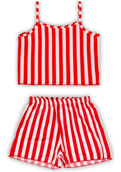 Kız Çocuk Askılı-Şortlu Yazlık 2'li Pijama Takımı fırsatları