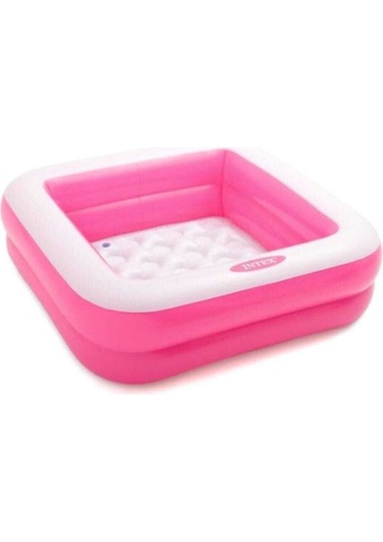 Renkli Mini Kare Havuz 85x85x23 cm, eğlenceli yaz aktiviteleri için ideal, yeşil renk