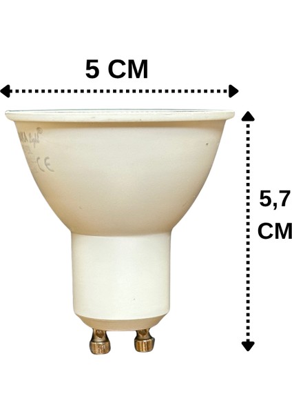 (5 Adet) Osaka 7W Yeşil Işık GU10 Duylu Led Çanak Ampul modelleri