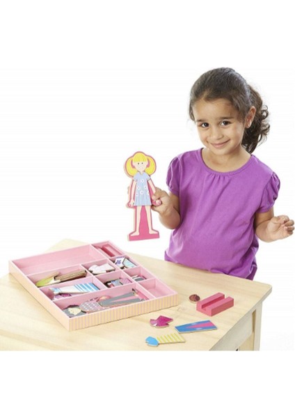 Ahşap Mıknatıslı Giydirme - Abby ile Emma
