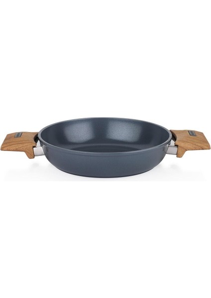 Seramik Tava 28 cm ve 20 cm Çift Kulplu Sahan Yapışmaz Yüzey