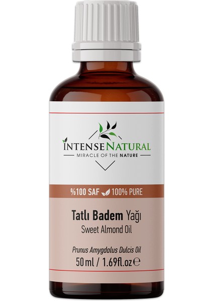Badem Yağı Tatlı Soğuk Sıkım 50 ml %100 Saf Ve Doğal Sweet Almond Oil
