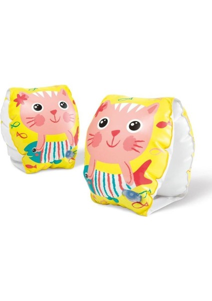 Renkli Kedi Desenli Çocuk Kolluğu 20x15 cm, 1,5-3 yaş, Çok Renkli