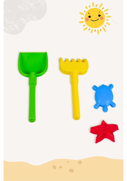 Renkli Yaz Plaj Seti, Kova, Ibrik, Kum Kalıbı, Eğlence Dolu, 3+ Yaş, Çok Renkli modelleri