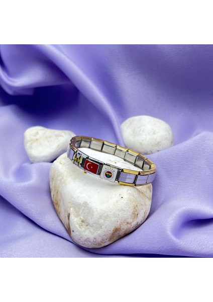 Çelik Italyan Charm Bileklik