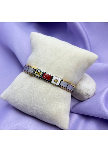 Çelik Italyan Charm Bileklik modelleri