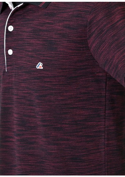 Polokoton % 100 Pamuk Marka Polo Yaka T-Shirt – Siyah Bordo Renk, Iki Renkli Özel Pike Kumaş, Erkek Yazlık Model fırsatları