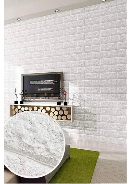 70x50 cm 3D esnek köpük duvar paneli, kendinden yapışkanlı, şık ve kullanışlı