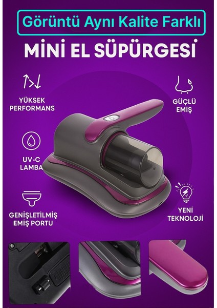 Tüy Temizleme El Süpürgesi Kablosuz Mini Şarjlı Çarşaf Koltuk Kedi Köpek Yeni Nesil Gırgır