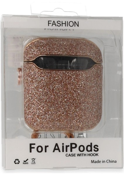 Airpods 2 (2.nesil) Spell Simli Kılıf - Rose Gold Drstr