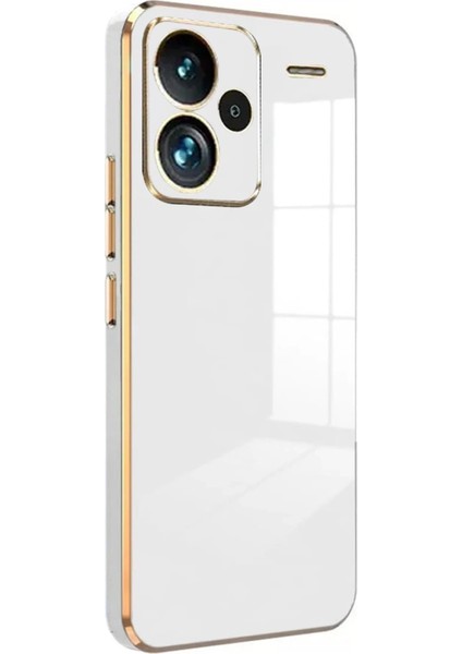 Xiaomi Redmi Note 13 Pro Plus Kılıf Volet Silikon - Beyaz Drstr