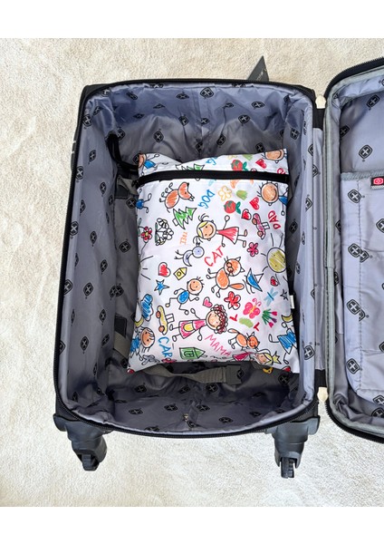 Askılı Family 24x30 cm Çok Amaçlı Su Geçirmez Taşıma Torbası - Çanta/organizer