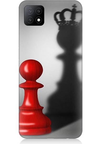 Oppo A53 Uyumlu Piyonun Taçlı Hayali Desenli Silikon Kılıf