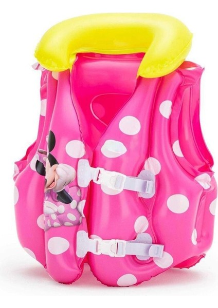 Minnie Mouse Çocuk Can Yeleği 51X46 cm Çift Emniyetli