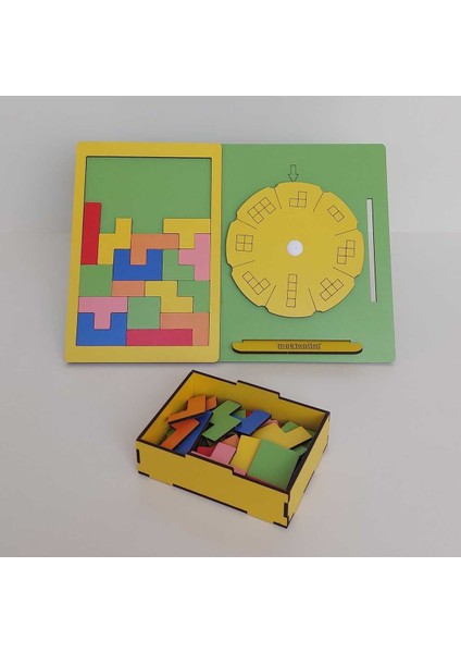 Çevir Bul Bakalım Eğitici Tetris Oyunu Yeşil