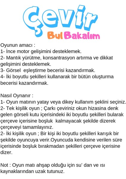 Çevir Bul Bakalım Eğitici Tetris Oyunu Yeşil fiyatları