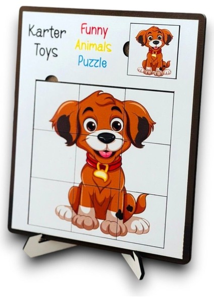 Puzzle,ahşap Oyuncak,ahşap Puzzle Seti,eğitici Oyuncak,dinazor,hayvanlar